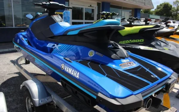 2023 Yamaha WaveRunner EX Limited - Blue and Black - Watercraft in Action