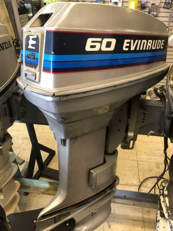 1990 Evinrude 60 HP 3 Cylinder Carbureted 2 Stroke 20″ Outboard Motor