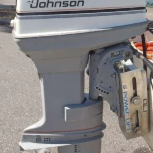 1987 Johnson 48 HP 2 Cylinder Carbureted 2 Stroke 20″ (Long Shaft) Outboard Motor.