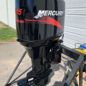 1999 Mercury 115 HP 4 Cylinder Carbureted 2 Stroke 20″ (Long Shaft) Outboard Motor